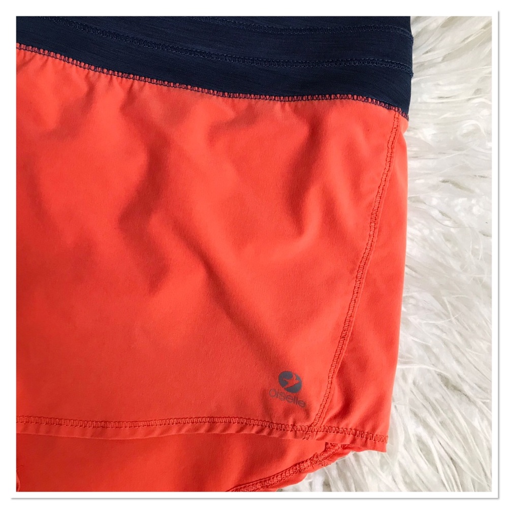 Oiselle Running Shorts Pull On Lined Orange Size Large - Picture 2 of 6